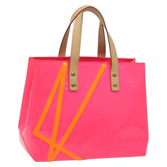 LOUIS VUITTON Monogram Vernis Fluo Reade PM Hand Bag - Picture 1 of 16